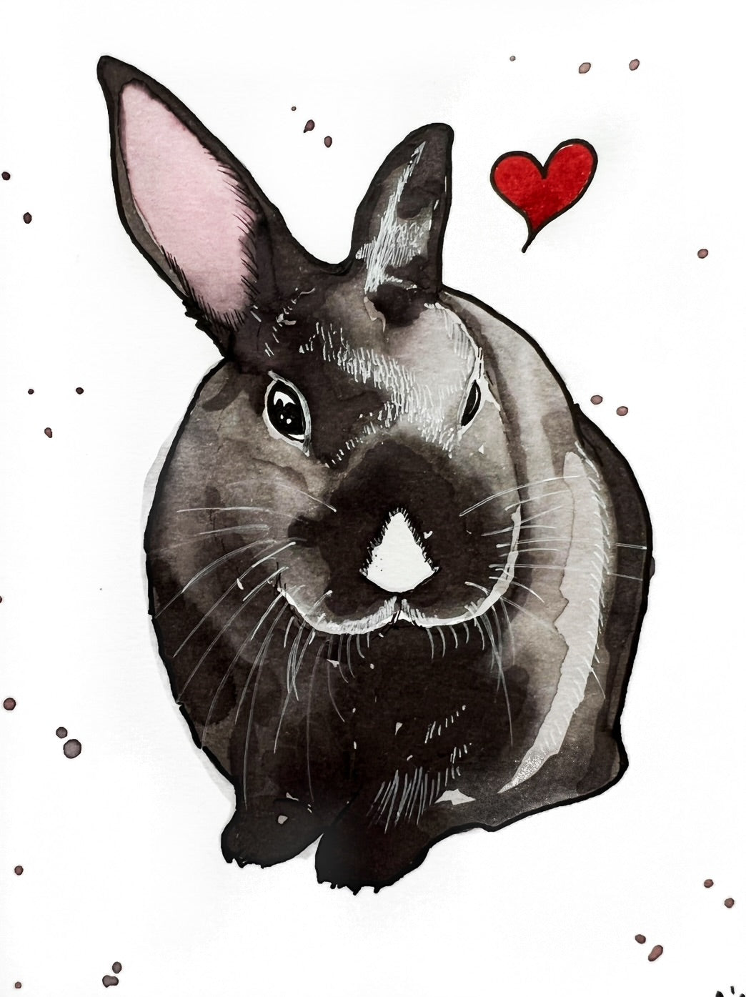Single Watercolor Pet Portrait