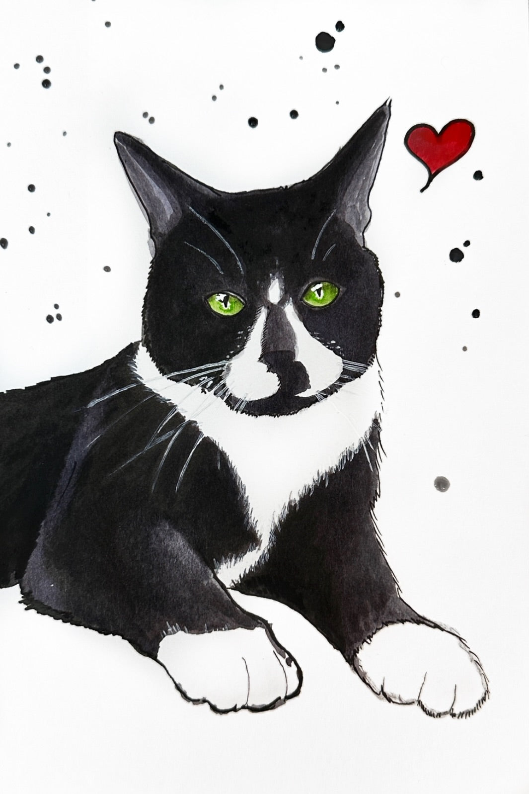 Single Watercolor Pet Portrait